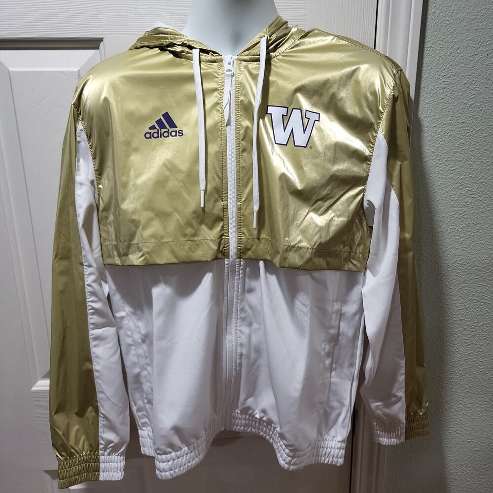 Adidas Washington Huskies windbreaker jacket NWT